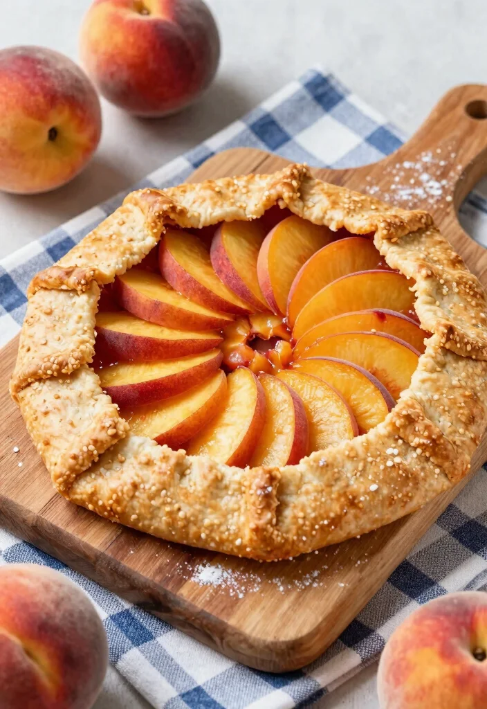 17 Fresh Peach Pie Recipes: Juicy Summer Classics - 9. Peach Galette with Whole Wheat Crust 1