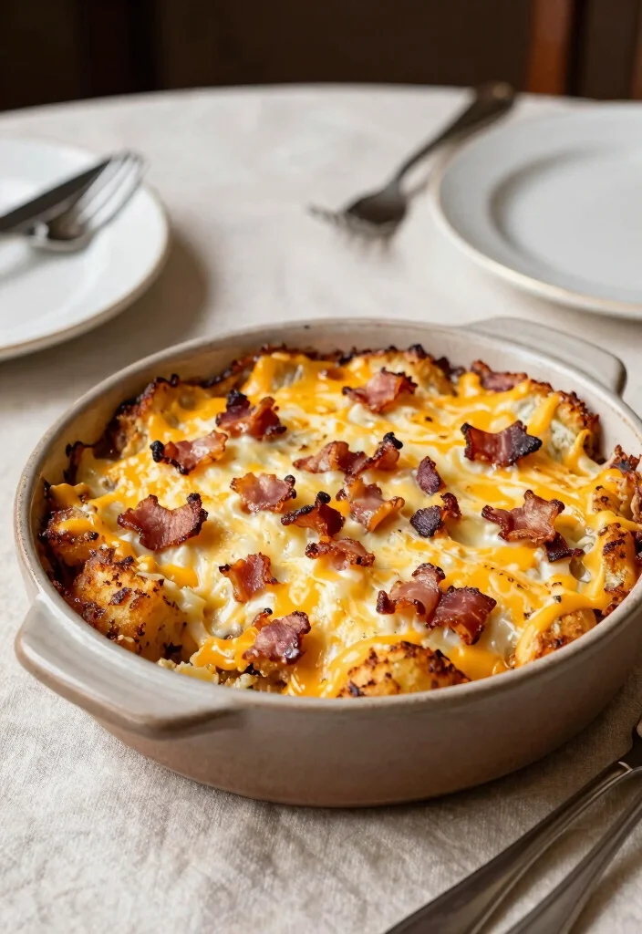 17 Hash Brown Casserole Recipes Cheesy Crowd Pleasers - 14. Bacon and Cheese Hash Brown Casserole (Vegetarian Option) 1