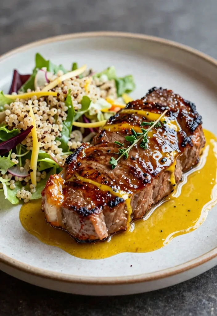 18 Cast Iron Steak Recipes Perfect Crust at Home - 17. Mustard Glazed Steak 1