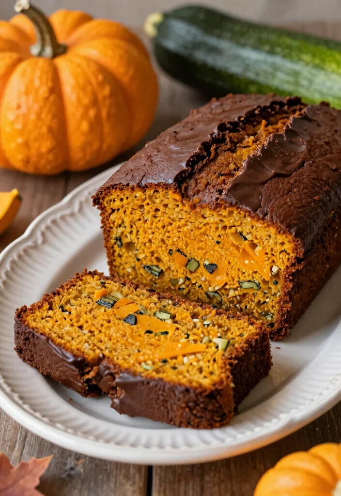 18 Chocolate Zucchini Bread Recipes: Moist Chocolatey Loaves - 12. Pumpkin Chocolate Zucchini Bread 1