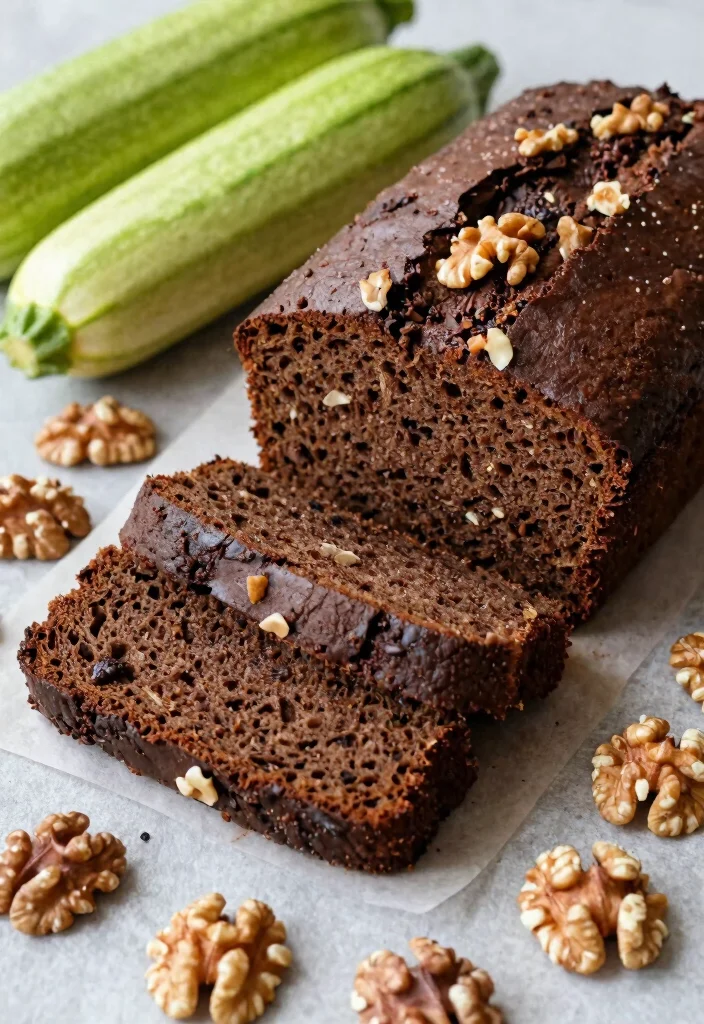18 Chocolate Zucchini Bread Recipes: Moist Chocolatey Loaves - 14. Zucchini Chocolate Bread with Walnuts 1
