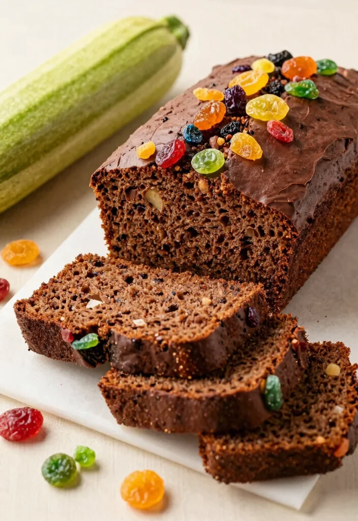 18 Chocolate Zucchini Bread Recipes: Moist Chocolatey Loaves - 16. Chocolate Zucchini Bread with Dried Fruits 1