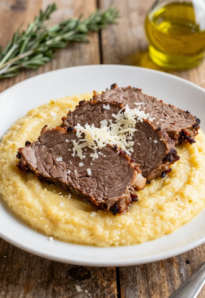 18 Chuck Roast Recipes Dutch Oven: Rich Slow Braised Beef - 9. Italian-Style Chuck Roast with Polenta 1