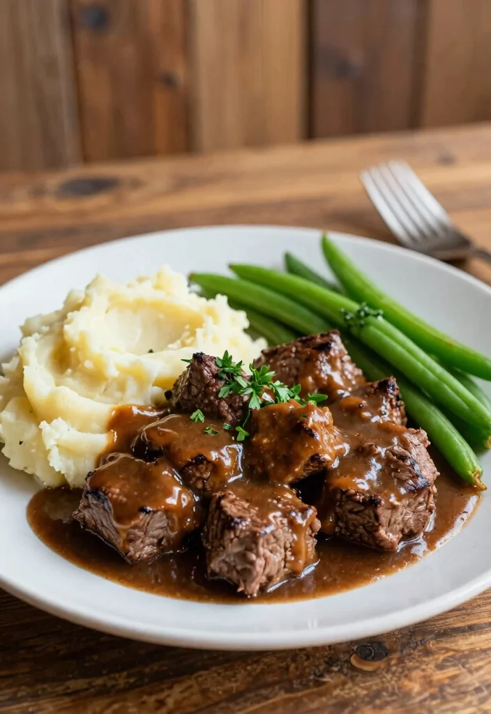 18 Cube Steak Crock Pot Recipes Comfort Food Classics - 1. Classic Cube Steak with Gravy 1