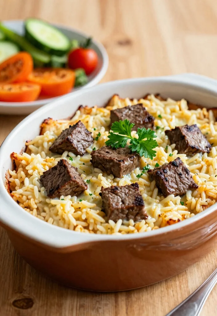 18 Cube Steak Crock Pot Recipes Comfort Food Classics - 13. Cube Steak and Rice Bake 1