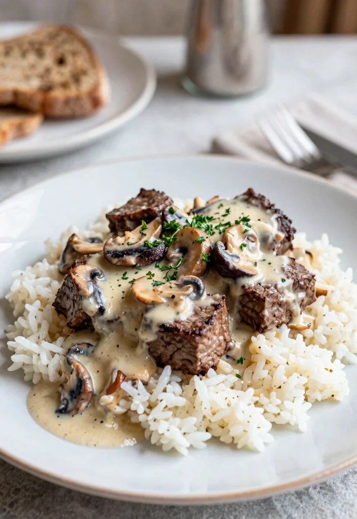 18 Cube Steak Crock Pot Recipes Comfort Food Classics - 3. Creamy Mushroom Cube Steak 1
