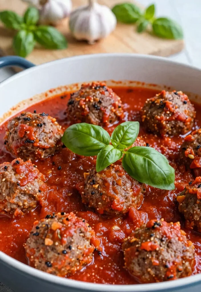 18 Ground Deer Meat Recipes: Lean Hearty Meals - 1. Venison Meatballs with Marinara Sauce 1