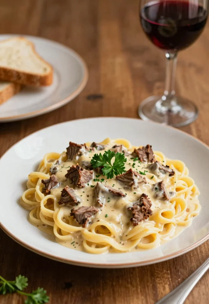 18 Ground Deer Meat Recipes: Lean Hearty Meals - 11. Venison and Mushroom Stroganoff 1