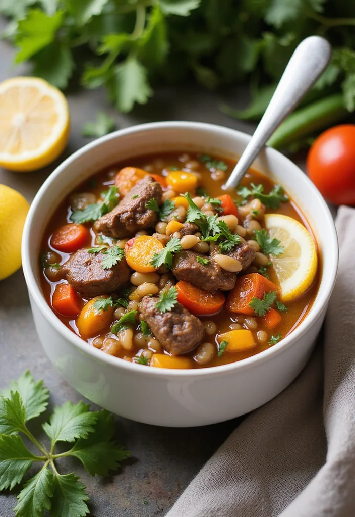 12 Beef Barley Soup In Crockpot Ideas That Make Dinner So Much Easier - 5. Mediterranean Beef Barley Soup 1
