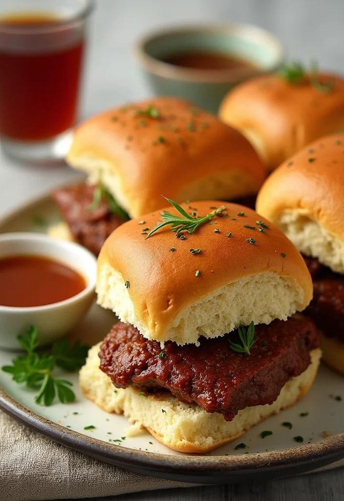 12 Fast & Flavorful Roast Beef Sliders Hawaiian Rolls Au Jus Recipes To Cook This Week - 2. Spicy Horseradish Roast Beef Sliders 1