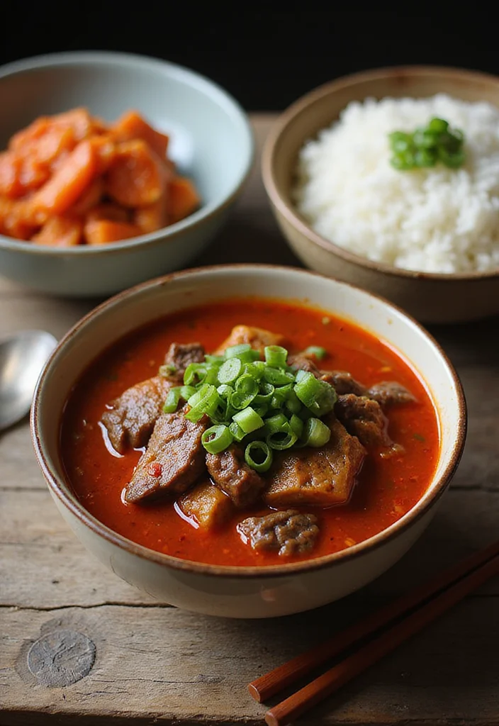12 Korean Beef Crockpot Meals Perfect For Weeknight Cooking - 2. Korean Spicy Beef Stew (Yukgaejang) 1