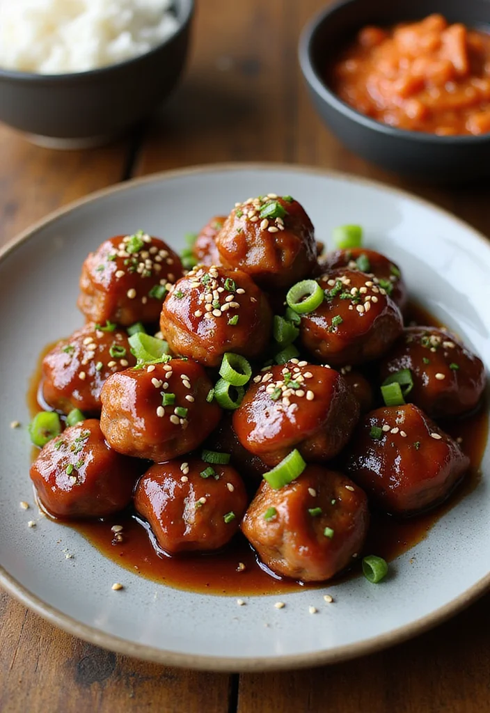 12 Korean Beef Crockpot Meals Perfect For Weeknight Cooking - 3. Korean BBQ Meatballs 1
