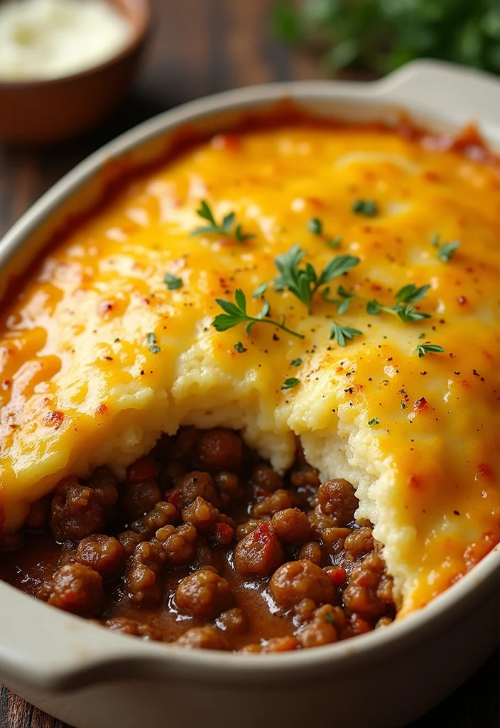 13 Ground Beef Shepherds Pie Recipe Easy Recipes That Taste Incredible - 11. Ground Beef Shepherd's Pie with Cheesy Garlic Mash 1