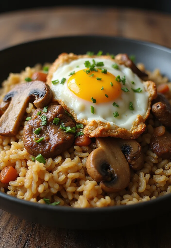 14 Beef Fried Rice With Egg Meals Perfect For Weeknight Cooking - 13. Beef Fried Rice with Egg and Mushrooms 1