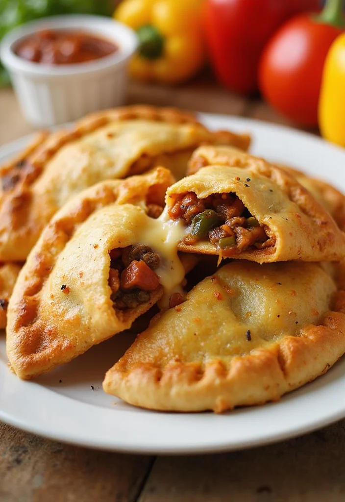 14 Beef Hand Pies Recipes Packed With Big Flavor - 7. Cheesy Beef and Pepper Hand Pies 1