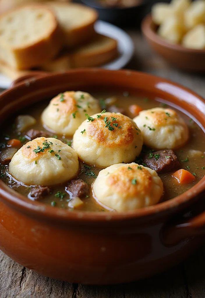 14 Crowd-Pleaser Beef French Onion Soup Ideas You’ll Save Immediately - 10. Beef French Onion Soup with Dumplings 1