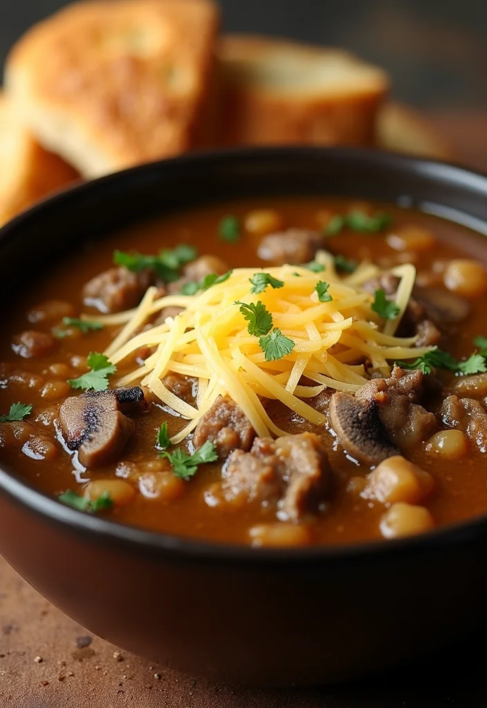 14 Crowd-Pleaser Beef French Onion Soup Ideas You’ll Save Immediately - 4. Beef French Onion Soup with Mushrooms 1