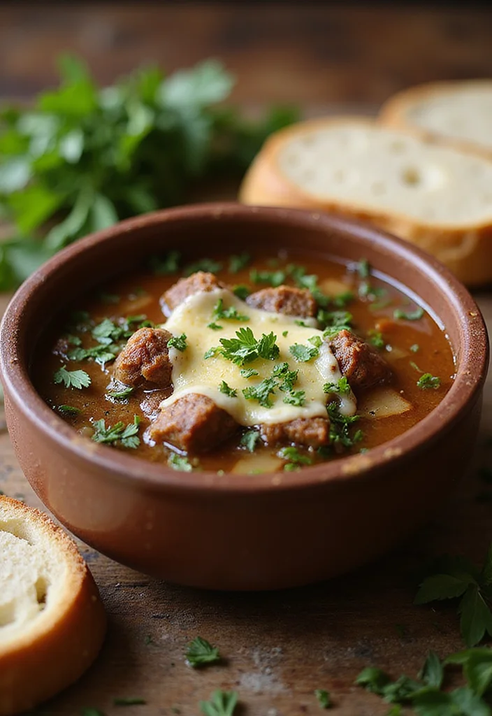 14 Crowd-Pleaser Beef French Onion Soup Ideas You’ll Save Immediately - 5. Beef French Onion Soup with Herbs 1