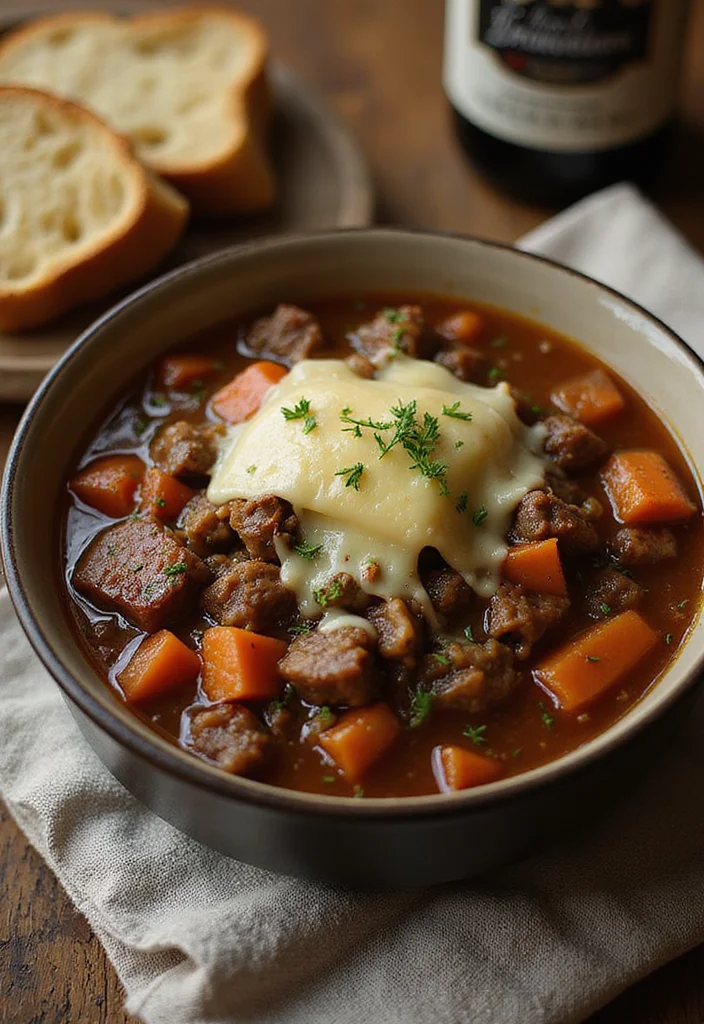 14 Crowd-Pleaser Beef French Onion Soup Ideas You’ll Save Immediately - 7. Beef French Onion Soup with Beer 1