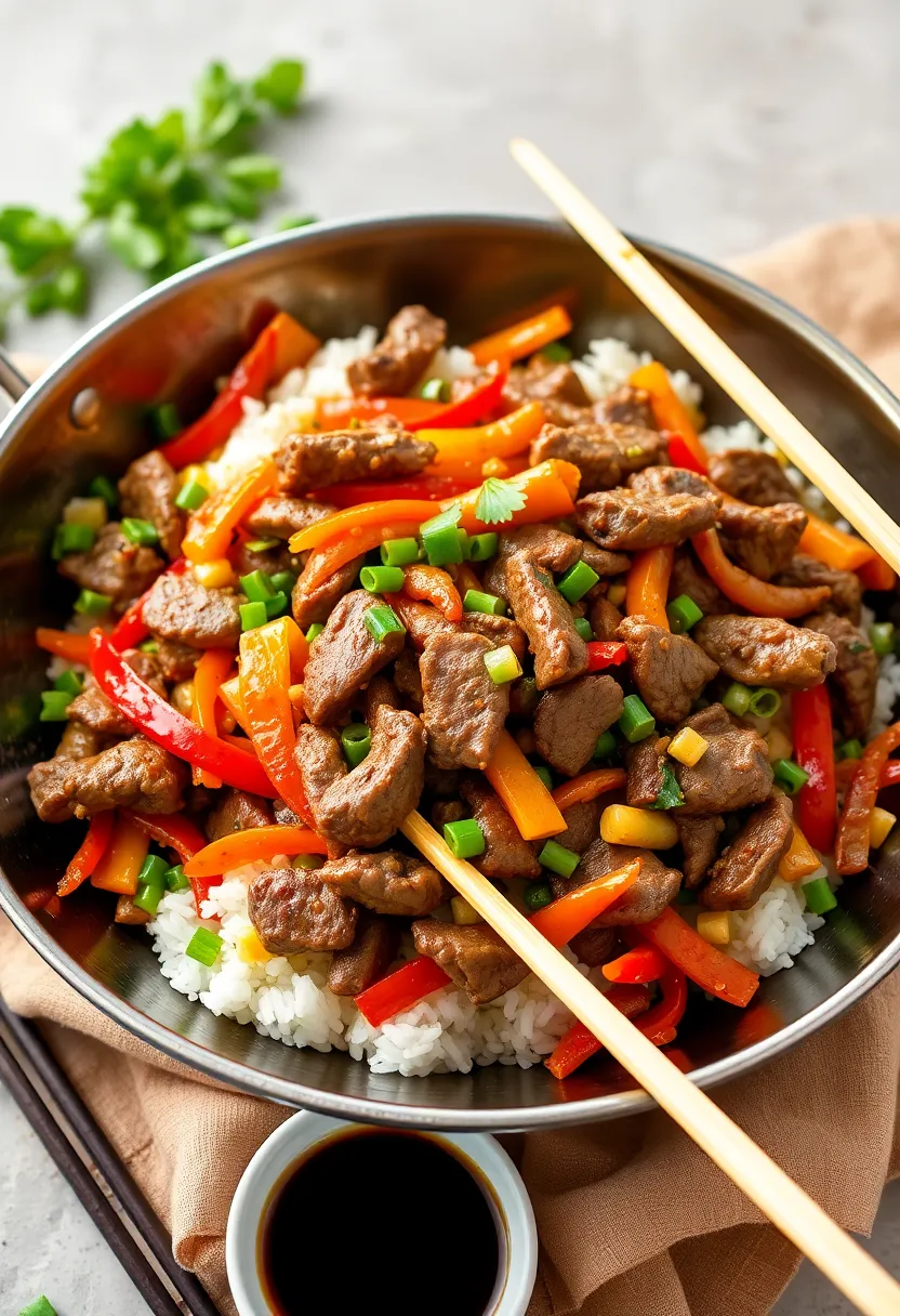 14 Fast & Flavorful Beef And Rice Recipes To Cook This Week - 10. Beef and Rice Stir-Fry 1