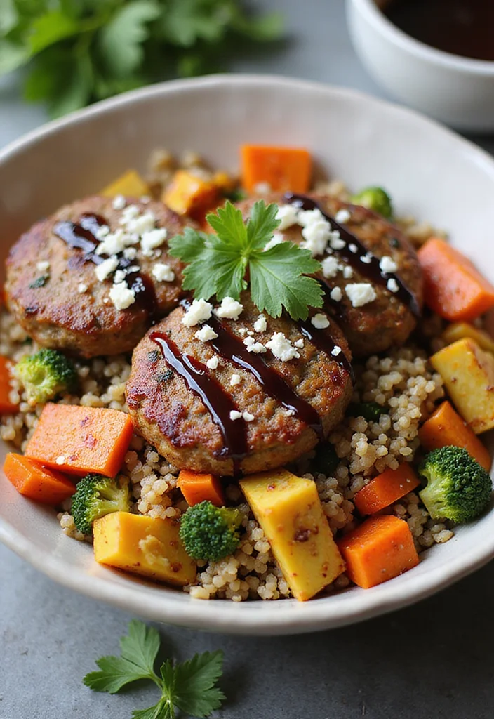 14 Genius Ways To Use Beef Patty Dinner Ideas Tonight - 6. Beef Patty and Quinoa Bowls 1