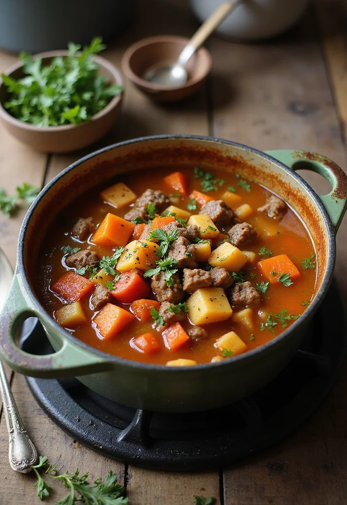 15 Comforting Old Fashioned Vegetable Beef Soup Dishes To Warm Your Night - 1. Classic Old Fashioned Vegetable Beef Soup 1