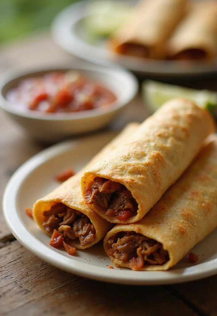 15 Easy Shredded Beef Taquitos Meals That Always Impress - 9. Breakfast Shredded Beef Taquitos 1