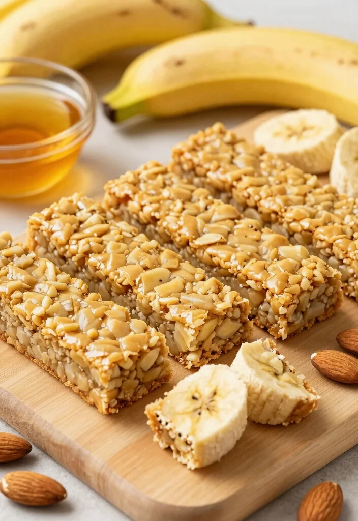 15 Easy and Delicious No-Waste Treats Using 2 Ripe Bananas - 12. Banana Nut Bread Protein Bars 1