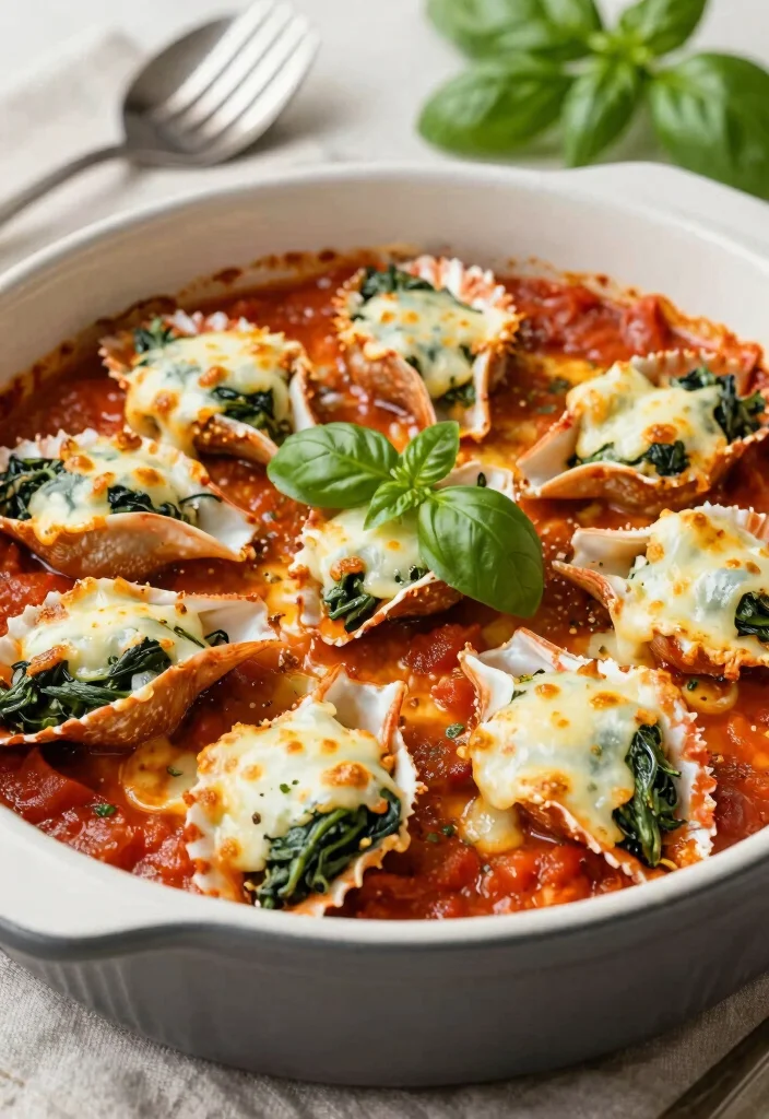 15 Fake Crab Meat Recipes: Quick Weeknight Dishes - 9. Crab and Spinach Stuffed Shells 1