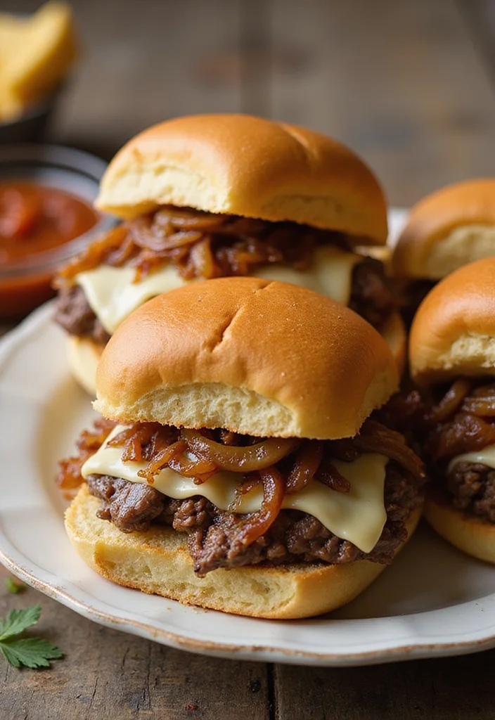 15 Fast & Flavorful French Onion Casserole Beef Recipes To Cook This Week - 6. French Onion Beef Sliders 1