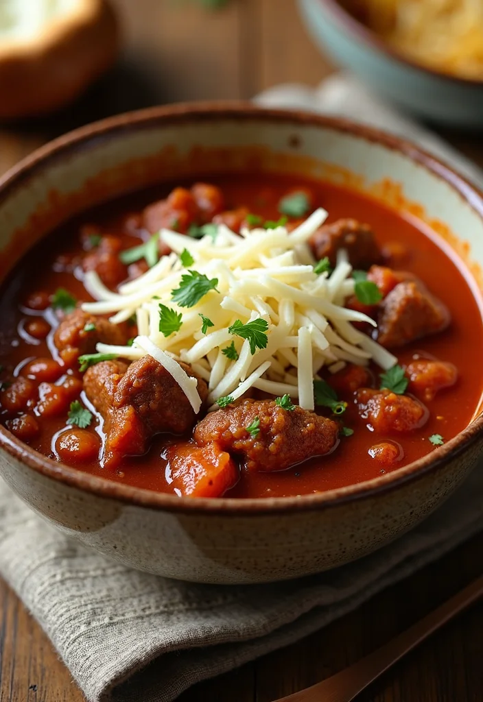 15 Fast & Flavorful French Onion Casserole Beef Recipes To Cook This Week - 7. French Onion Beef Chili 1