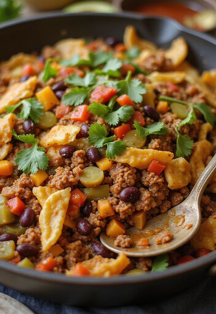 15 Ground Beef Taco Cabbage Skillet Dinners That Even Picky Eaters Love - 12. Taco Cabbage Skillet with Beans 1