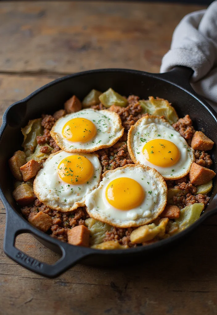 15 Ground Beef Taco Cabbage Skillet Dinners That Even Picky Eaters Love - 6. Taco Cabbage Egg Skillet 1