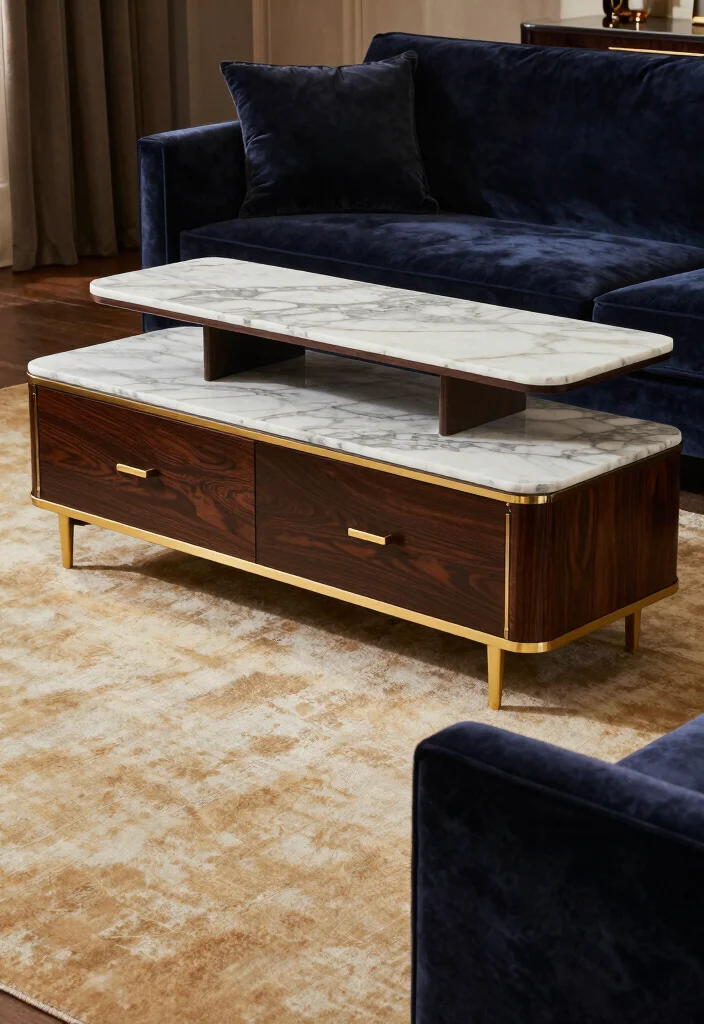 15 Luxurious TV Unit Design Ideas With High End Style - 4. Luxury Materials 1