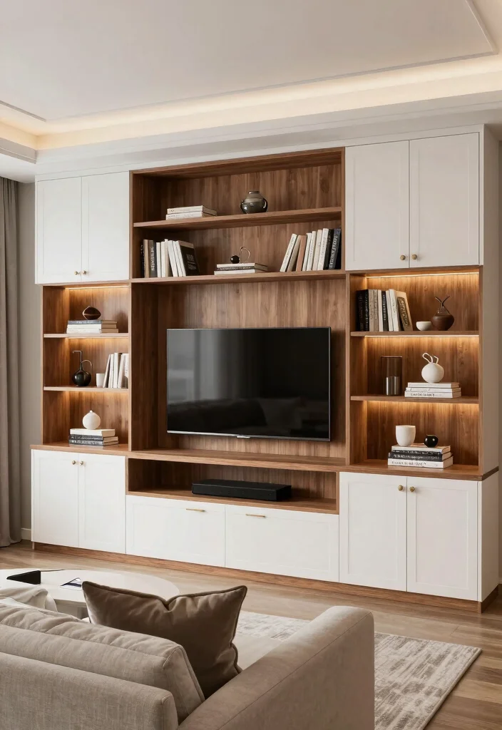 15 Luxurious TV Unit Design Ideas With High End Style - 5. Built-In Entertainment Centers 1
