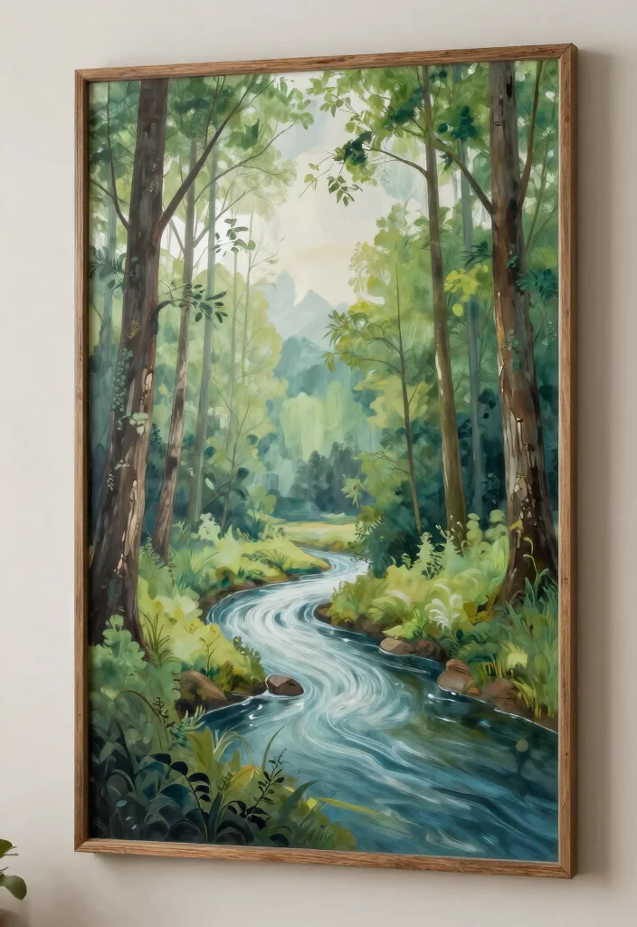 15 Painting Ideas on Mirrors With Artsy Flair - 10. Nature's Touch 1