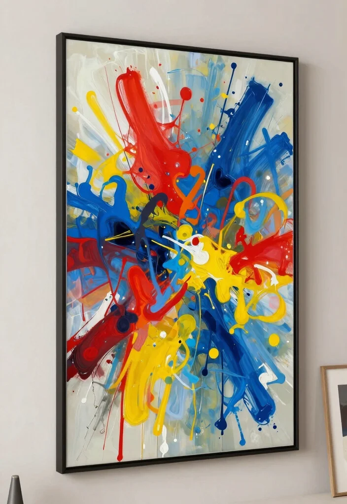 15 Painting Ideas on Mirrors With Artsy Flair - 11. Artistic Abstract 1