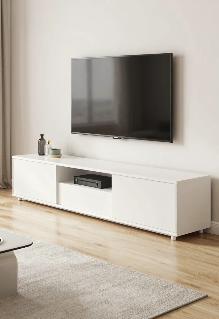 15 TV Stand Designs TV Walls Ideas With Sleek Modern Appeal - 10. Sliding Door TV Stand 1
