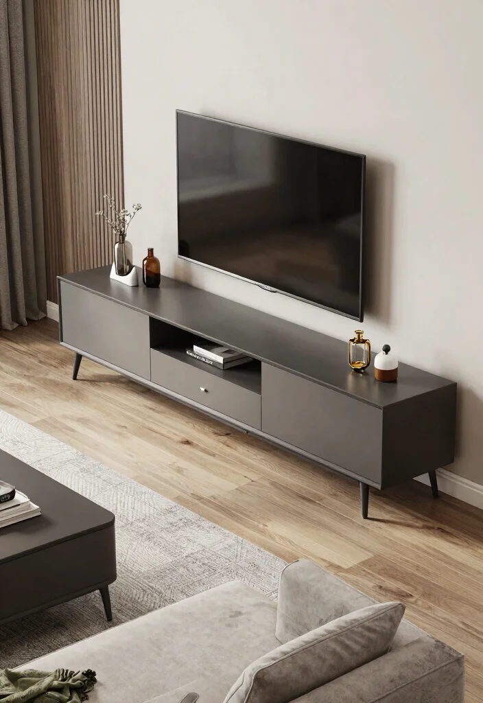 15 TV Stand Designs TV Walls Ideas With Sleek Modern Appeal - 11. L-Shaped TV Stand for Flexible Layouts 1