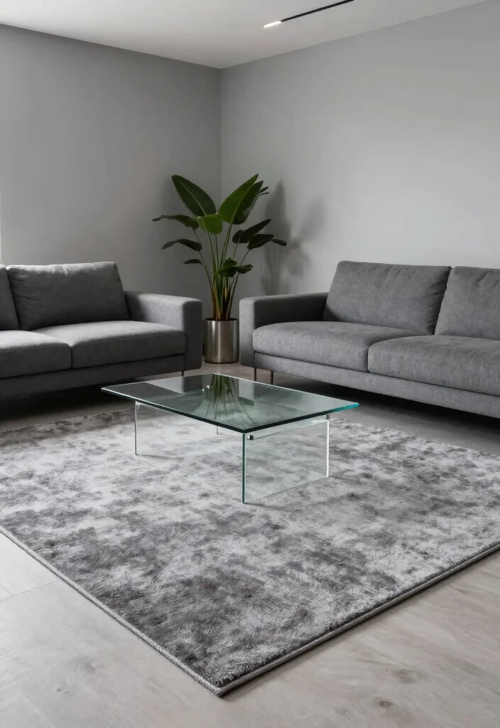 16 Colorful Living Room Rug Ideas That Add Instant Energy - 7. Monochromatic Magic 1