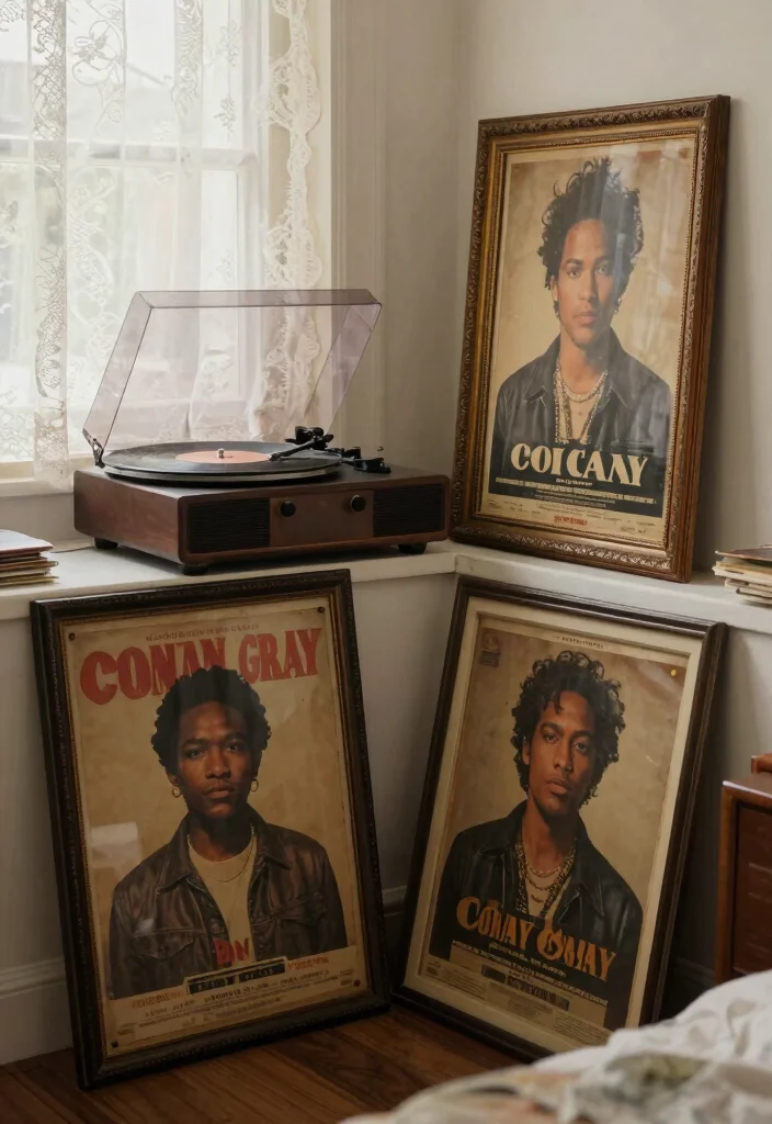 16 Conan Gray Poster Ideas for a 2026 Trendy Aesthetic Room - 3. Vintage Vibes 1