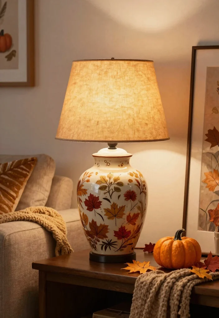 16 Ginger Jar Lamp Ideas With Classic Chic Style - 15. Seasonal Decor 1