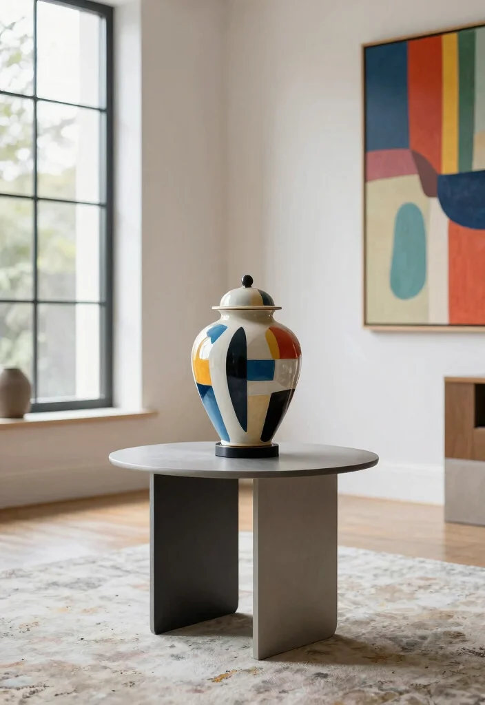 16 Ginger Jar Lamp Ideas With Classic Chic Style - 8. Contemporary Art Styles 1