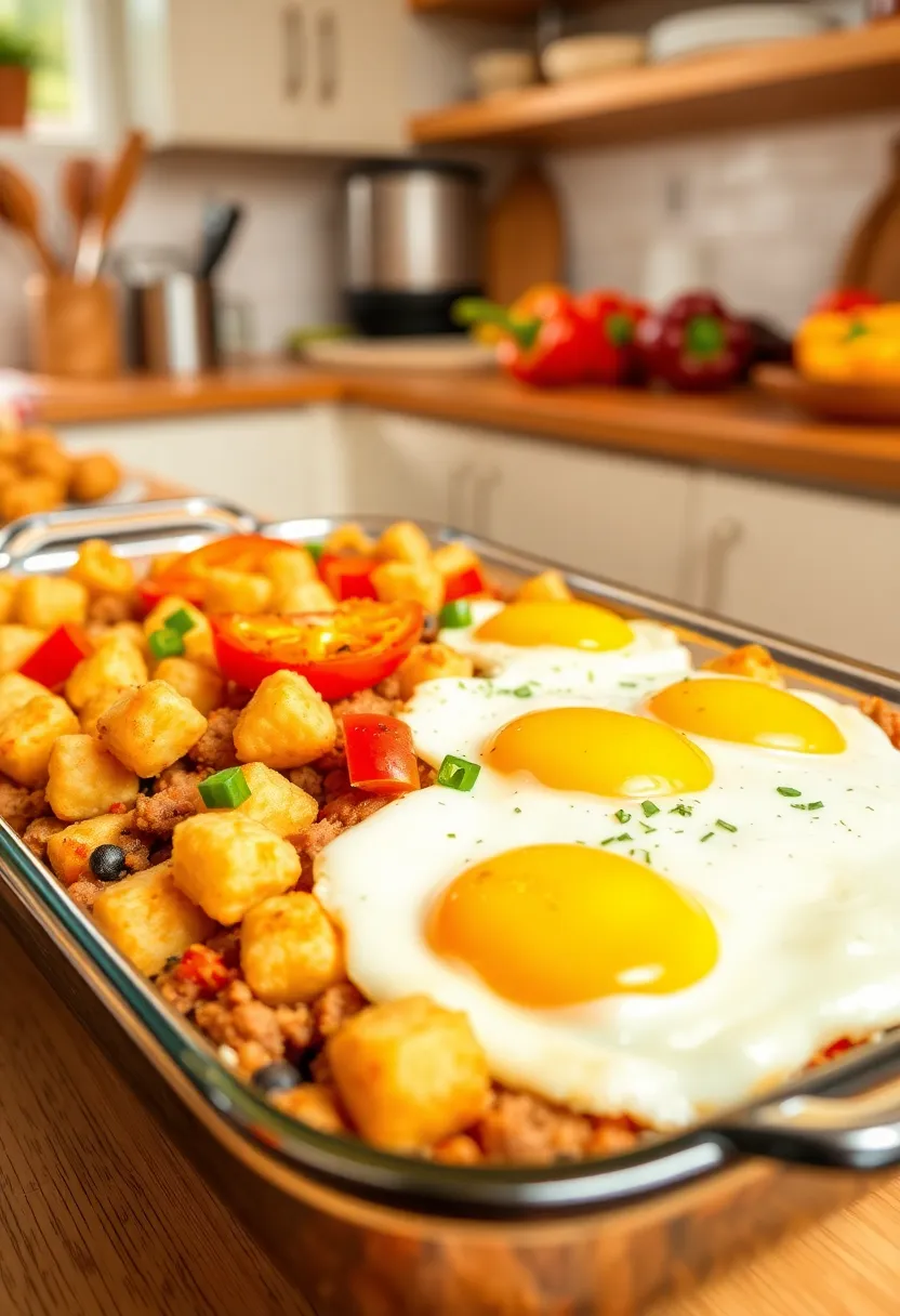 16 Ground Beef And Tater Tot Meals Perfect For Weeknight Cooking - 9. Tater Tot Breakfast Bake 1