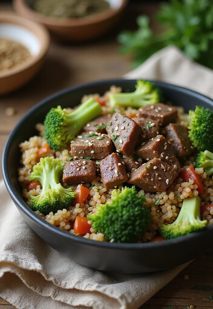 16 Korean Beef And Broccoli Dinners That Even Picky Eaters Love - 6. Beef and Broccoli Quinoa Bowls 1