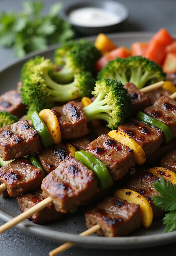 16 Korean Beef And Broccoli Dinners That Even Picky Eaters Love - 8. Korean Beef and Broccoli Skewers 1