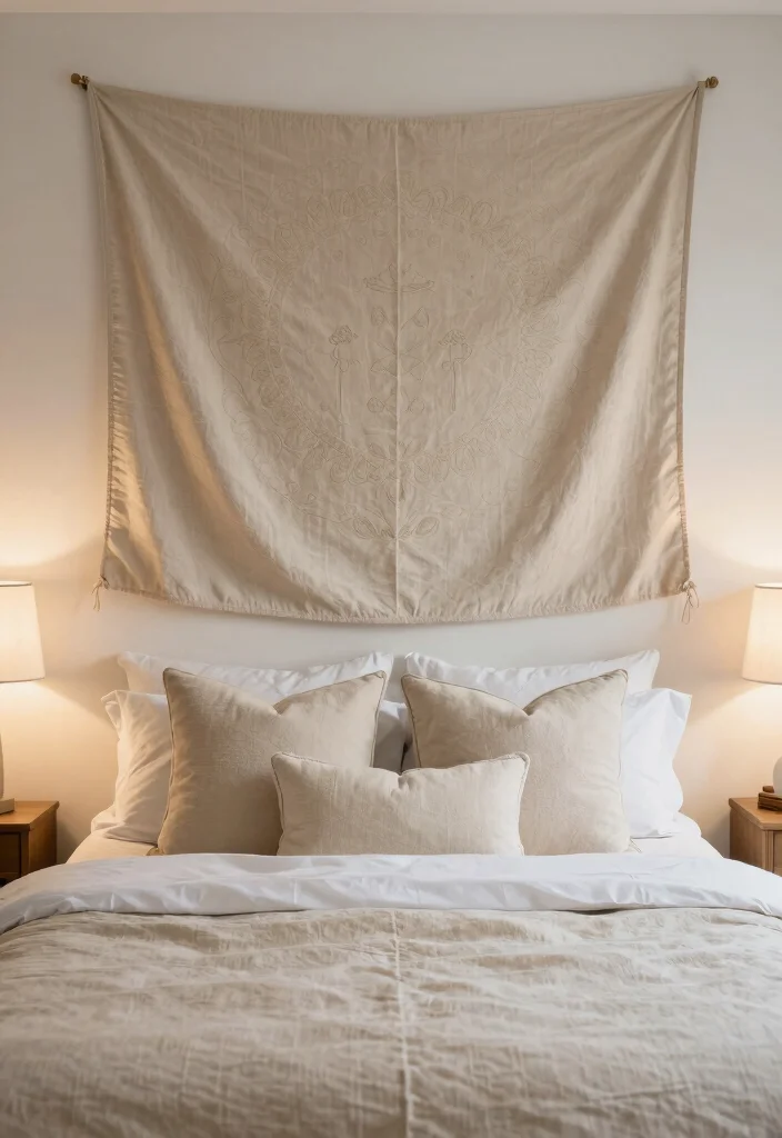 16 Neutral Wall Decor Ideas With Calm Modern Vibes - 14. Neutral Tapestries 1