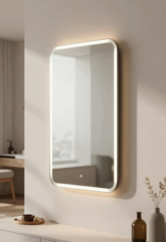 17 Big Mirrors in Living Room Ideas That Open Up the Space - 13. Augmented Reality Mirrors 1