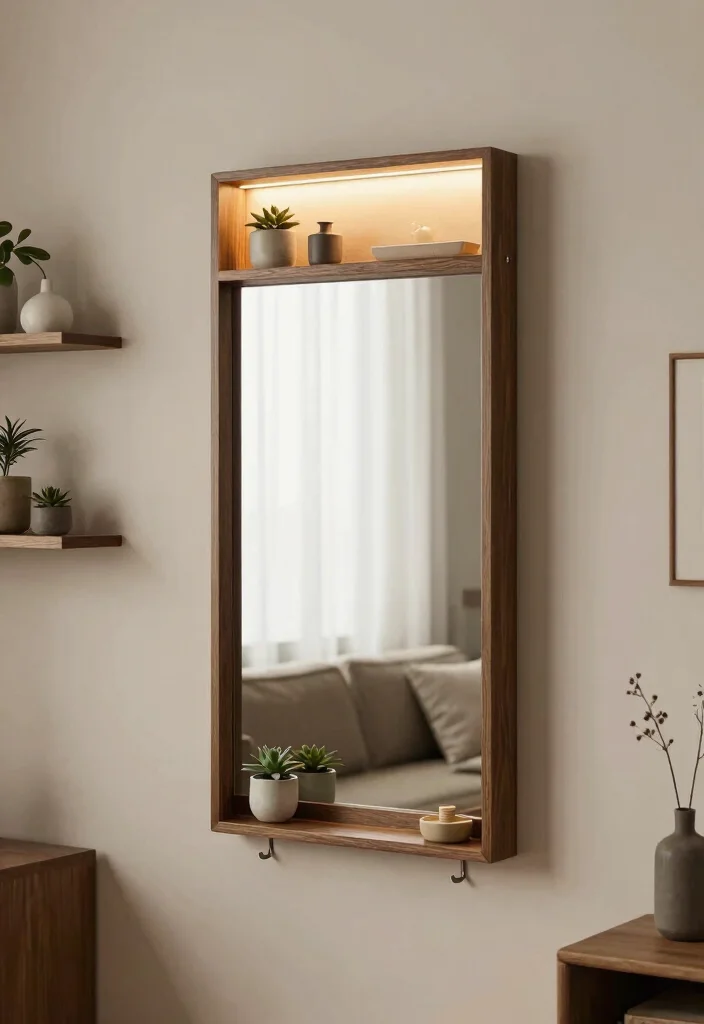 17 Big Mirrors in Living Room Ideas That Open Up the Space - 15. Functional Mirrors 1