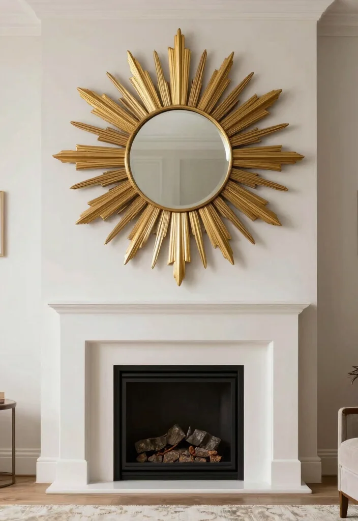 17 Big Mirrors in Living Room Ideas That Open Up the Space - 3. Statement Pieces 1
